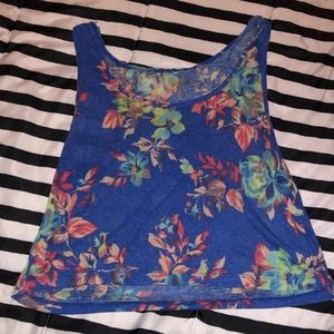 Cropped Floral Tank